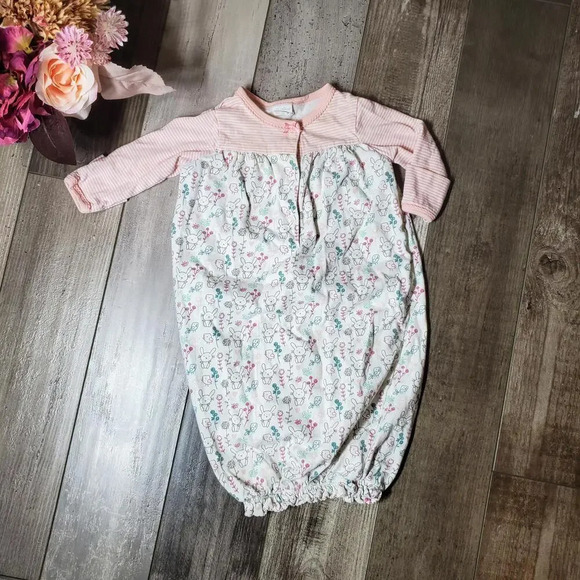 Starting Out Bunny Rabbit Baby Girl Sleep Gown Size 0-6 Months 0/6M - Picture 1 of 11
